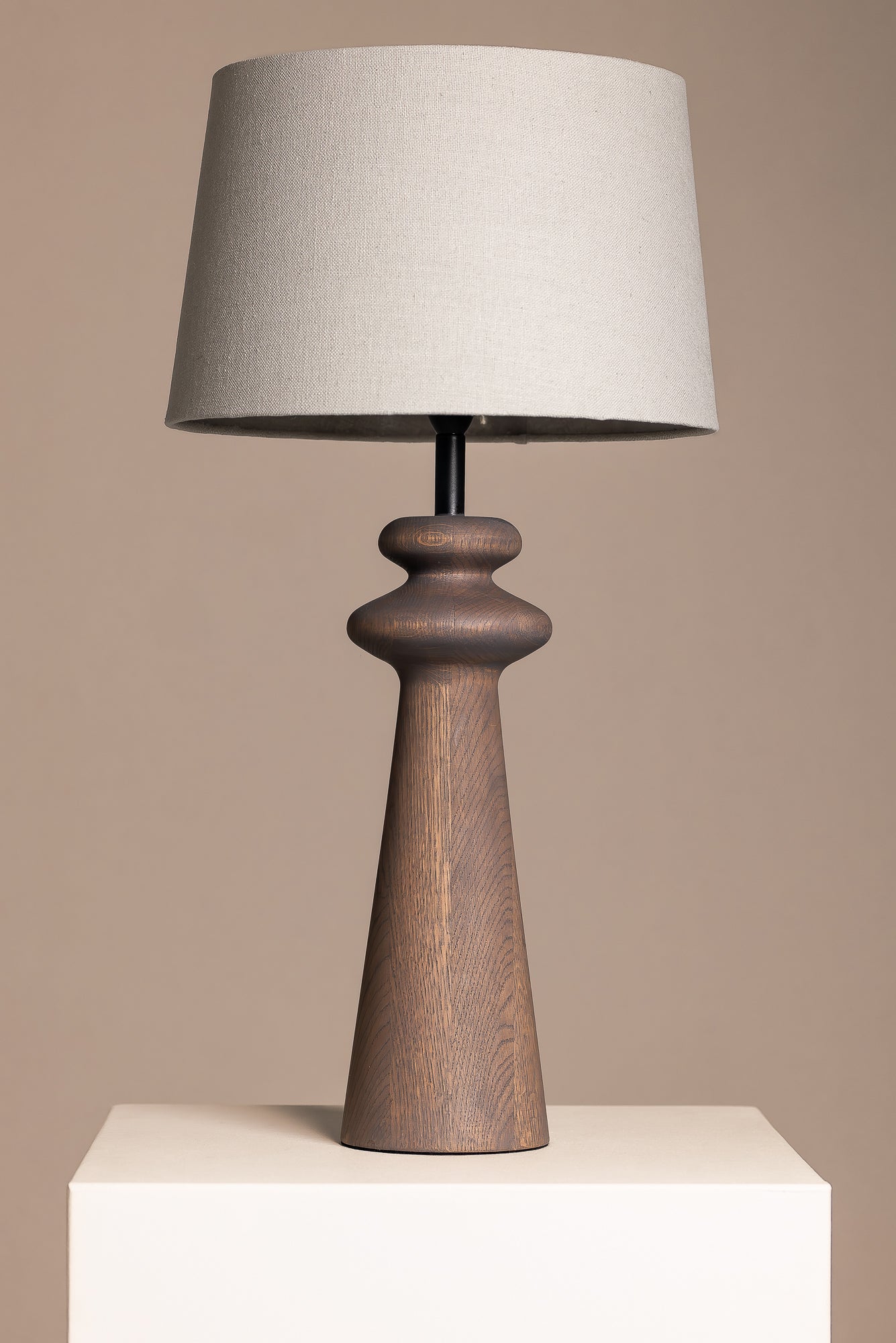 Tapered Drum 100% Cotton Lamp Shade in Zinc