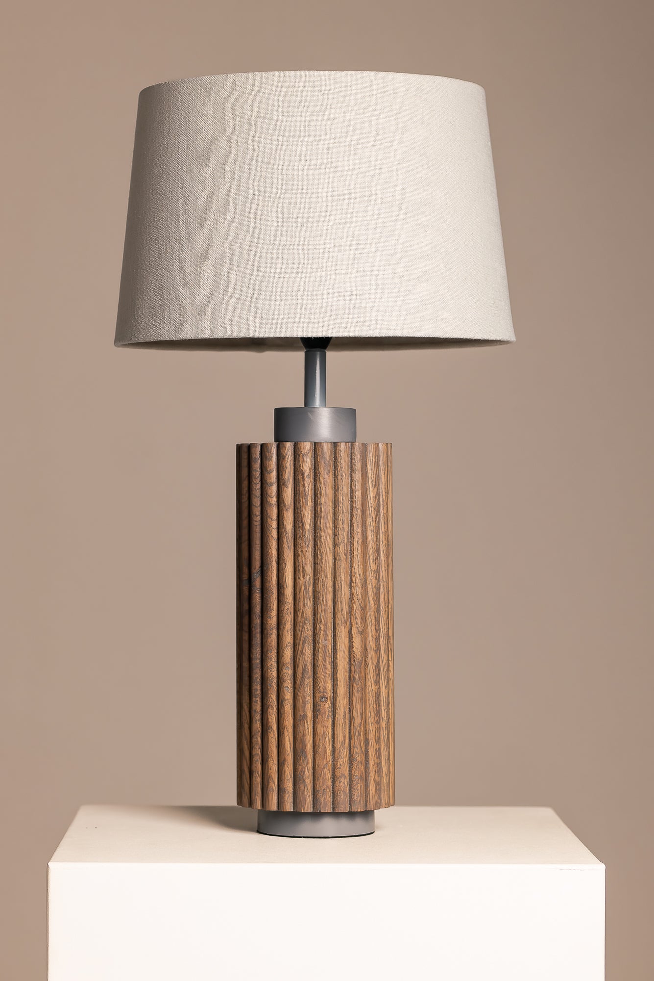 Tapered Drum 100% Cotton Lamp Shade in Chino