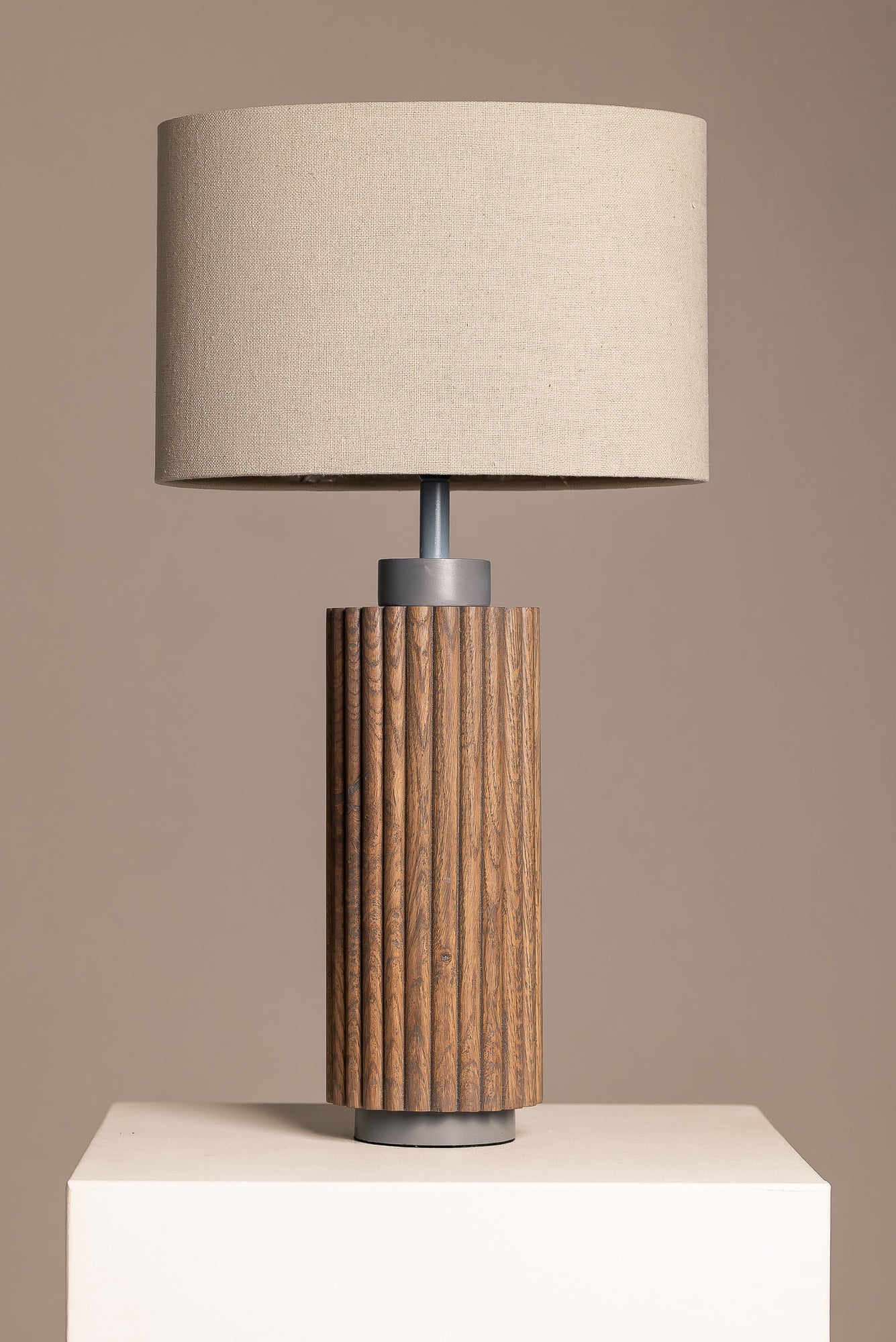 Oval 100% Cotton Lamp Shade in Antique