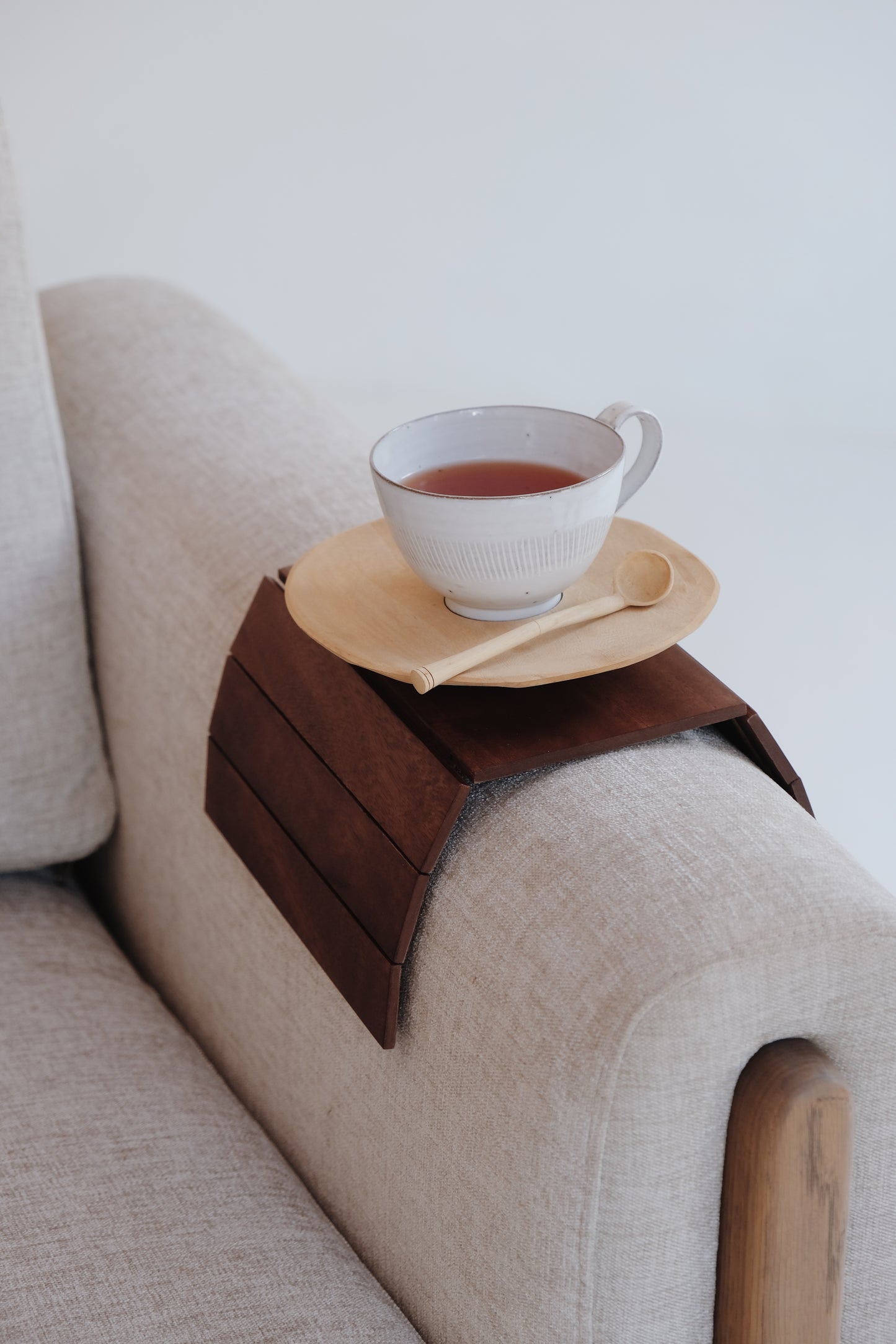 Armrest Tray in African Mahogany