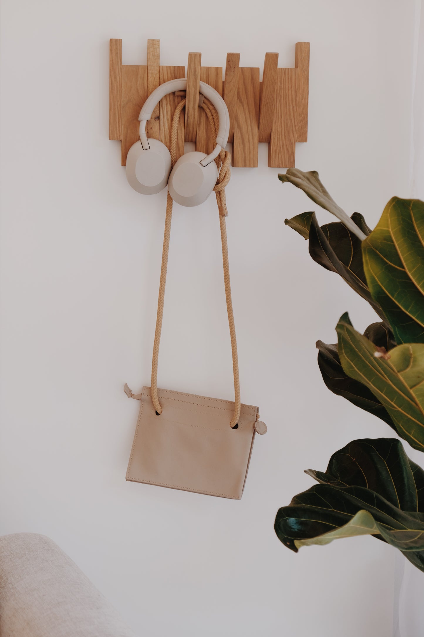 Branch Wall Rack in Olive Grey