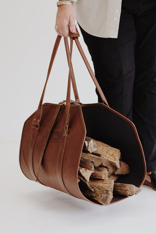 LYBL Leather LogLift, in Walnut