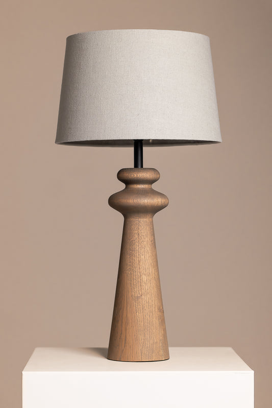 Tapered Drum 100% Cotton Lamp Shade in Zinc