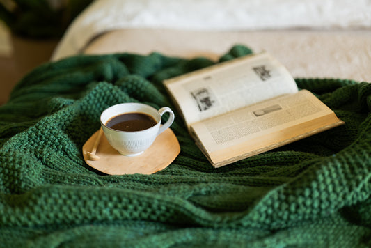 Traditional 100% Cotton Forest Chunky-knit Throw