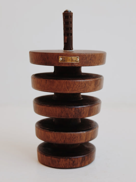 Stack Wall Rack in African Mahogany