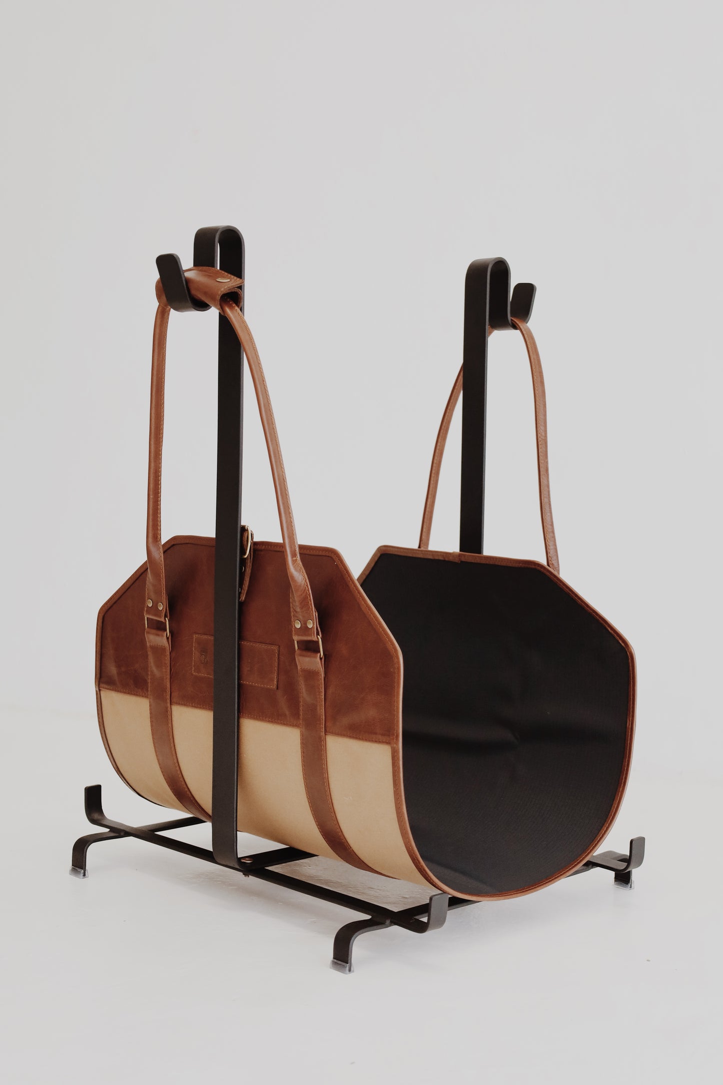 LYBL Leather & Canvas LogLift, in Kiaat-khaki