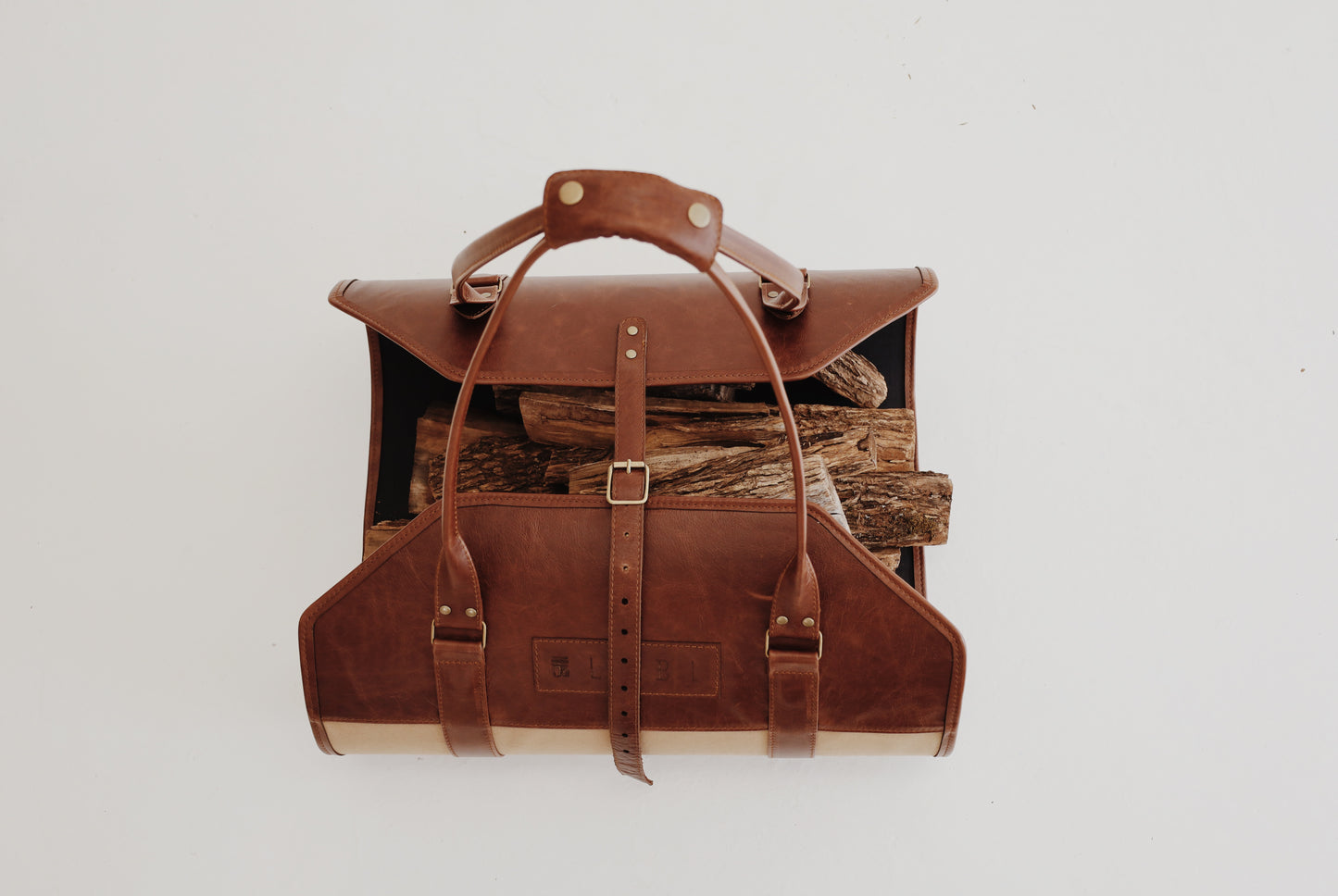 LYBL Leather & Canvas LogLift, in Kiaat-khaki