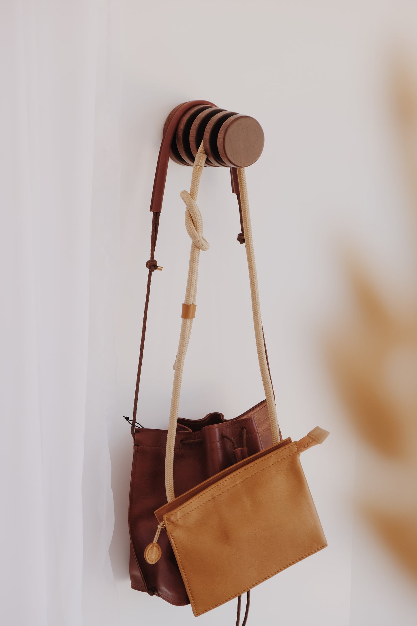 Stack Wall Rack in African Mahogany