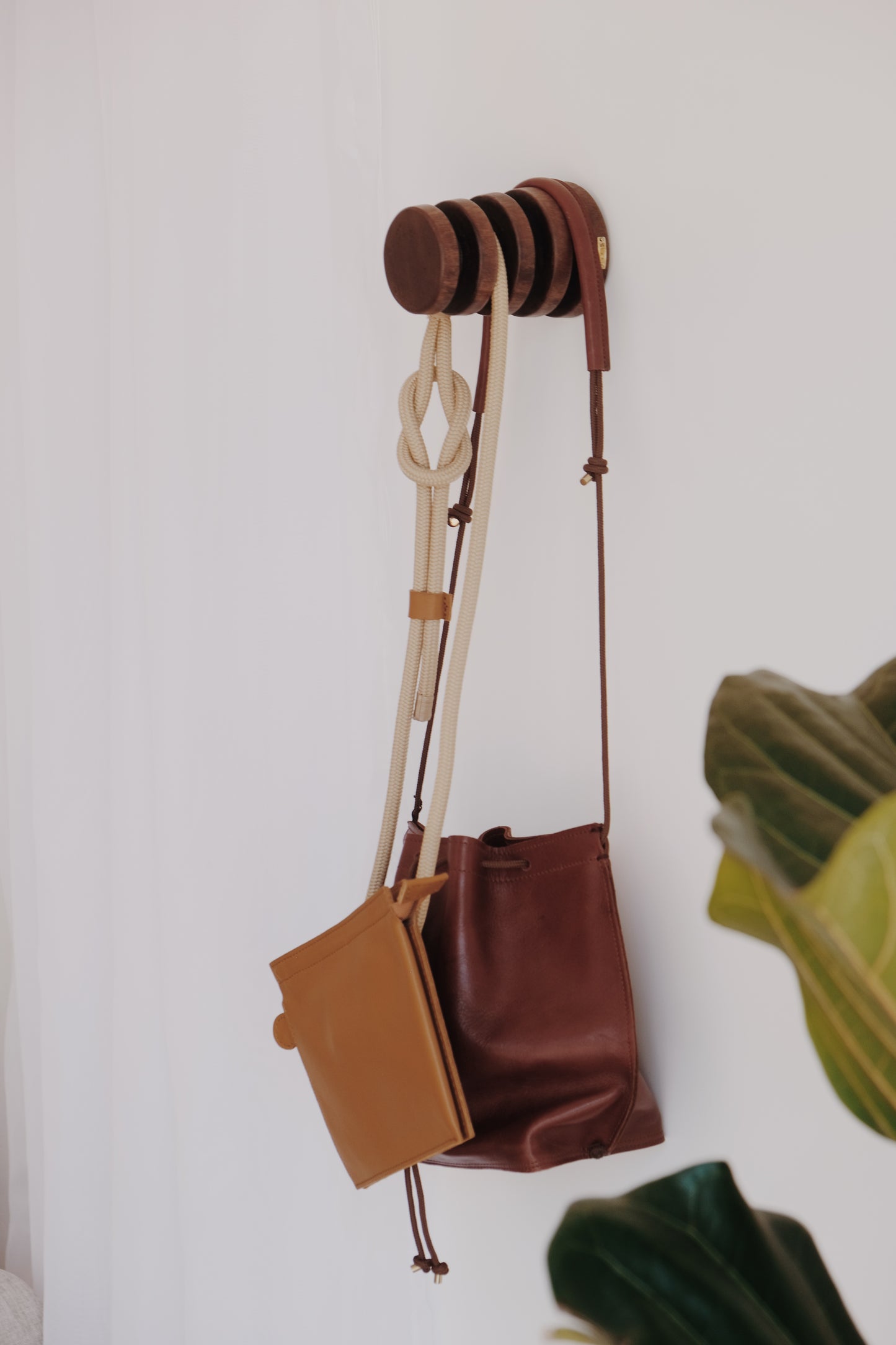 Stack Wall Rack in African Mahogany