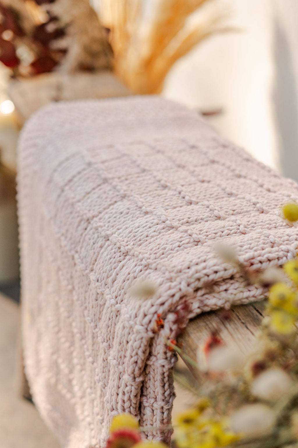 Heritage Baby Blanket in Rosewater