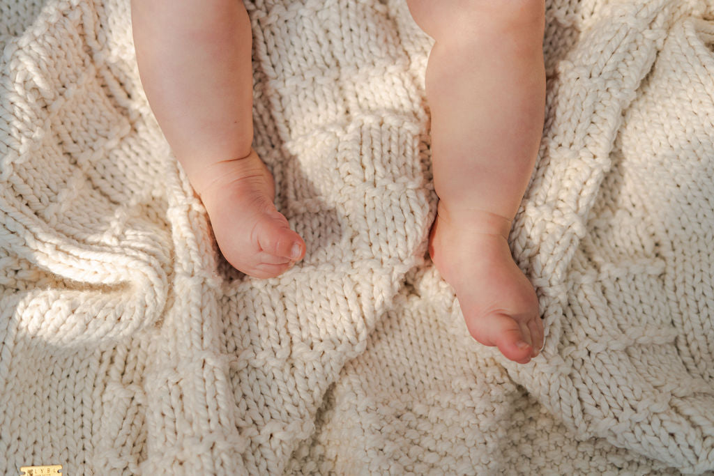 Heritage Baby Blanket in Oatmeal