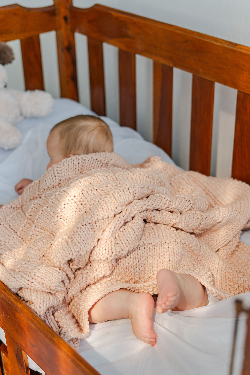 Heritage Baby Blanket in Rosewater