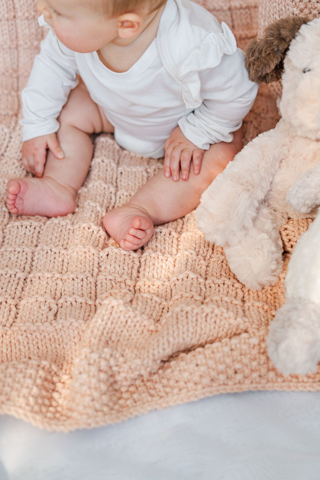 Heritage Baby Blanket in Rosewater