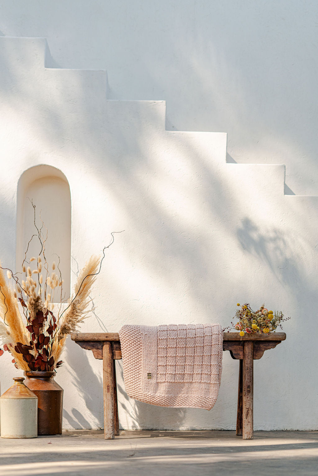 Heritage Baby Blanket in Rosewater