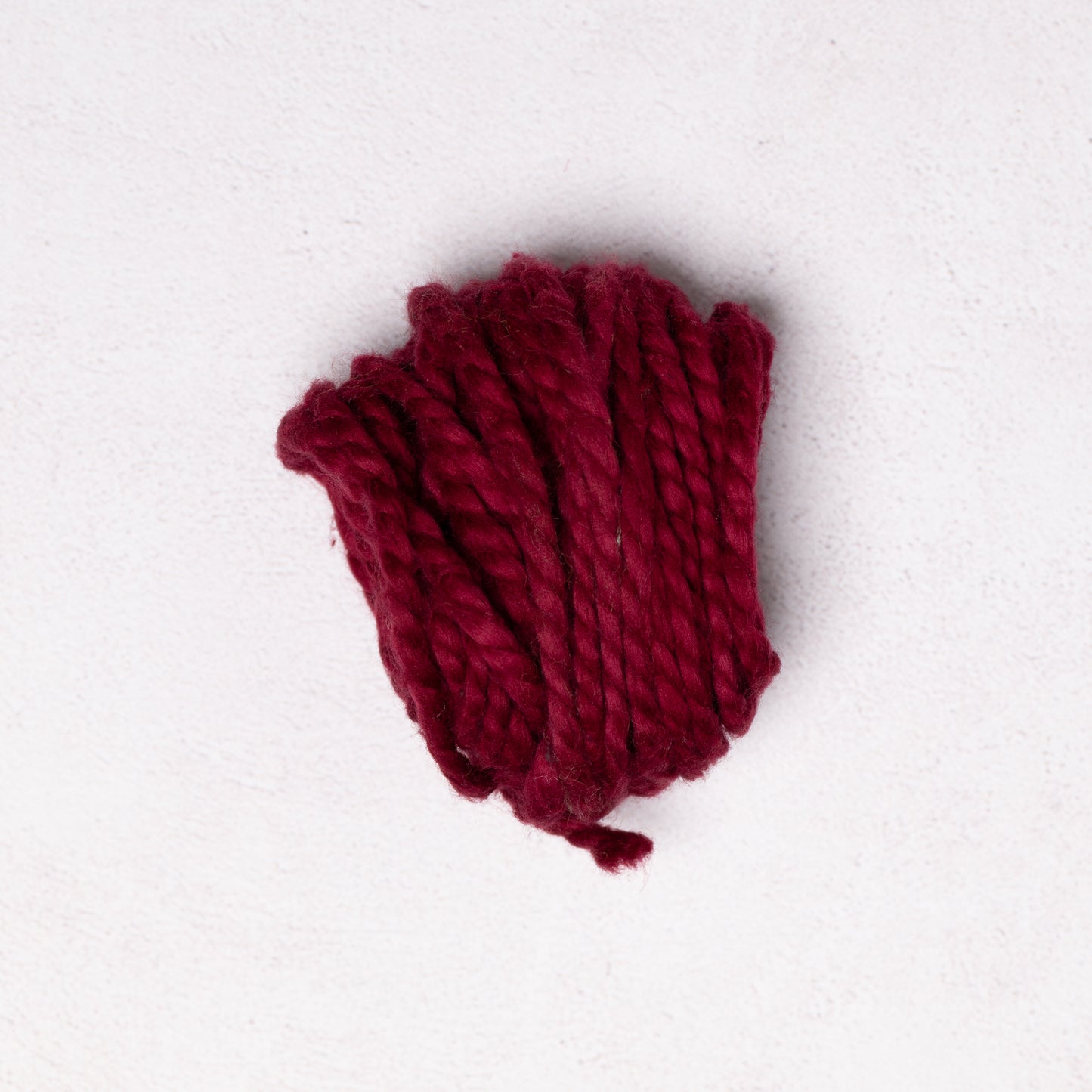 Traditional 100% Cotton Burgundy Chunky Cable-knit Throw